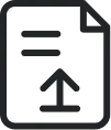 資料に上矢印のアイコン
